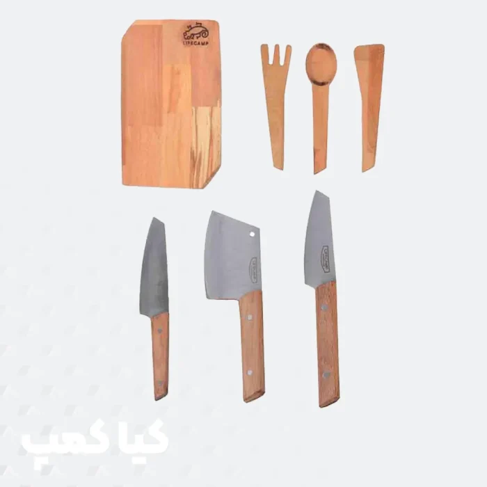 ست تخته و چاقو مدل هفت تکه ژاپنی