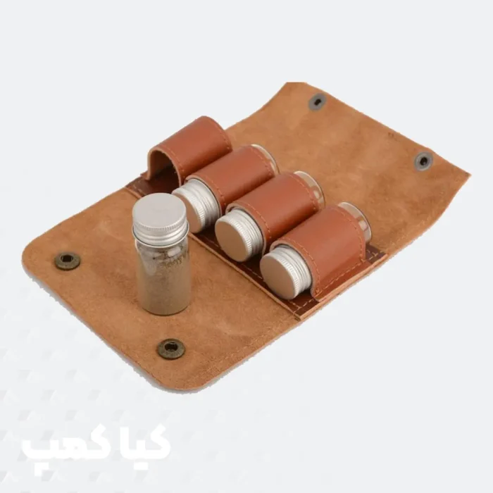 ست جا ادویه کاور چرمی