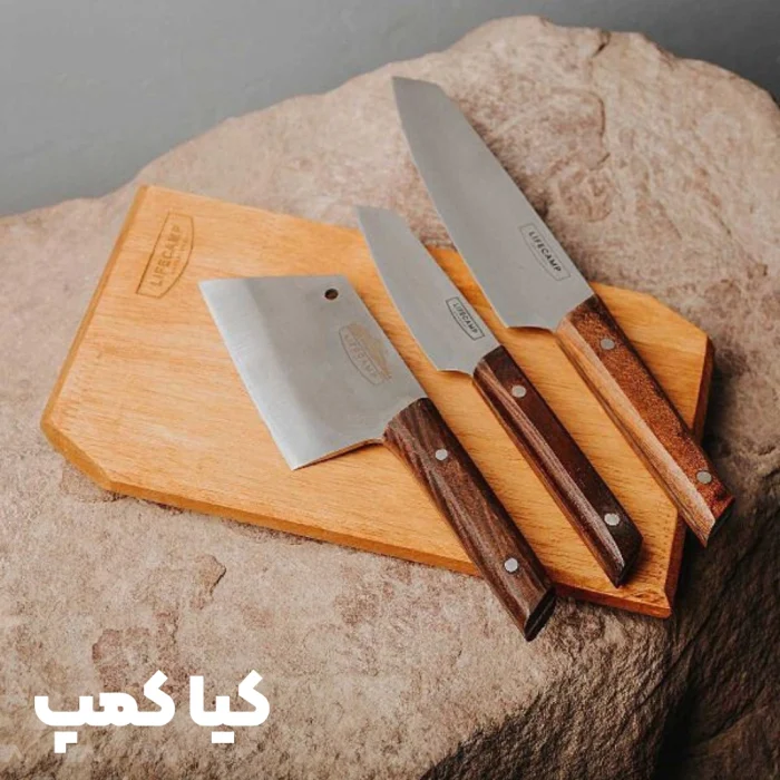 ست چاقو و تخته ژاپنی چهار تکه