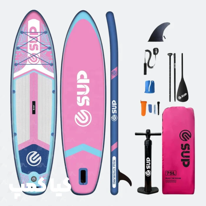 پدل برد برند E-SUP مدل caranium pink
