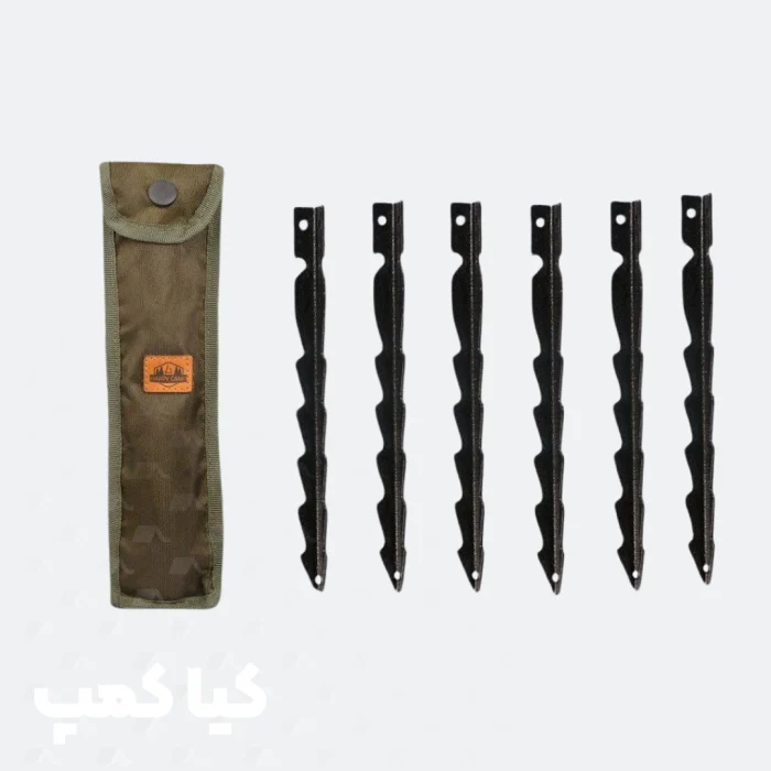 میخ چادر 25 سانتی مجموعه 6 عددی